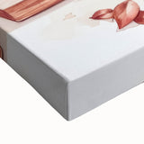 Large black and white landscape art painting on stretched canvas, depicting a serene natural scene.