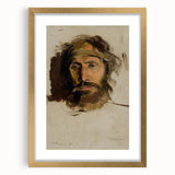 Impressionism Wall Art - Portrait of Christ by László Mednyánszky Print