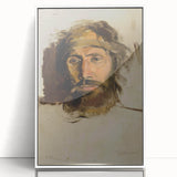 Impressionism Wall Art - Portrait of Christ by László Mednyánszky Print