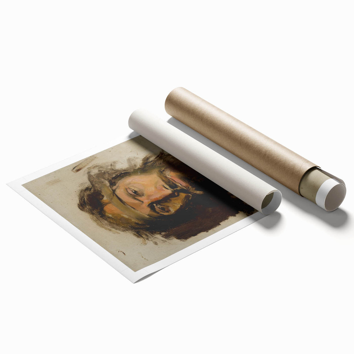 Impressionism Wall Art - Portrait of Christ by László Mednyánszky Print