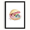 Personalized Kids Art - Mermaid Dreamland Girls Bedroom Decor