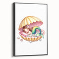 Personalized Kids Art - Mermaid Dreamland Girls Bedroom Decor