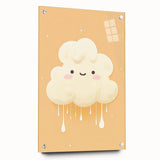 Nursery Wall Art – Adorable Cloud Stretched Canvas for Kids