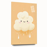 Nursery Wall Art – Adorable Cloud Stretched Canvas for Kids