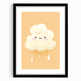 Nursery Wall Art – Adorable Cloud Stretched Canvas for Kids