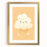 Nursery Wall Art – Adorable Cloud Stretched Canvas for Kids