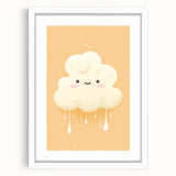 Nursery Wall Art – Adorable Cloud Stretched Canvas for Kids