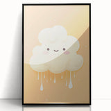 Nursery Wall Art – Adorable Cloud Stretched Canvas for Kids