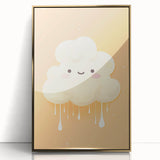 Nursery Wall Art – Adorable Cloud Stretched Canvas for Kids