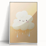 Nursery Wall Art – Adorable Cloud Stretched Canvas for Kids