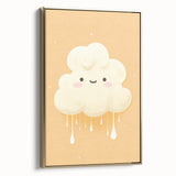 Nursery Wall Art – Adorable Cloud Stretched Canvas for Kids