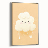 Nursery Wall Art – Adorable Cloud Stretched Canvas for Kids