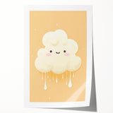 Nursery Wall Art – Adorable Cloud Stretched Canvas for Kids