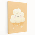 Nursery Wall Art – Adorable Cloud Stretched Canvas for Kids