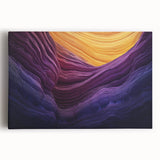Vibrant landscape canvas print showcasing majestic canyons in rich earth tones, framed for wall display, ideal for nature-inspired home decor.