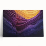 Stretched canvas depicting a vibrant landscape of colorful canyons under a blue sky, showcasing intricate details and natural beauty, ideal for home decor.