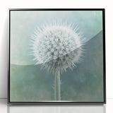 Large abstract wall art featuring close-up floral designs in vibrant colors on a black acrylic framed print.