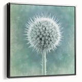 Black and white landscape art painting on framed canvas, featuring close-up floral motifs, suitable for bedroom wall decor.