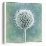 Vintage poster art of colorful florals on a black background, framed canvas, ideal for living room decor.