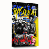 Basquiat & Warhol Pop Art Wall Art - Vibrant Duo Canvas Print