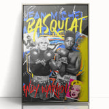 Basquiat & Warhol Pop Art Wall Art - Vibrant Duo Canvas Print