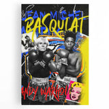 Basquiat & Warhol Pop Art Wall Art - Vibrant Duo Canvas Print