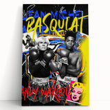 Basquiat & Warhol Pop Art Wall Art - Vibrant Duo Canvas Print