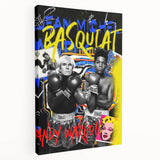 Basquiat & Warhol Pop Art Wall Art - Vibrant Duo Canvas Print