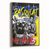 Basquiat & Warhol Pop Art Wall Art - Vibrant Duo Canvas Print