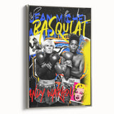 Basquiat & Warhol Pop Art Wall Art - Vibrant Duo Canvas Print