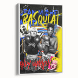Basquiat & Warhol Pop Art Wall Art - Vibrant Duo Canvas Print