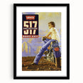 Vintage Levi’s 517 Boot Cut Ad | Retro Motorcycle Art Print