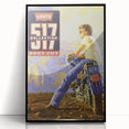 Vintage Levi’s 517 Boot Cut Ad | Retro Motorcycle Art Print