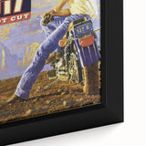 Vintage Levi’s 517 Boot Cut Ad | Retro Motorcycle Art Print