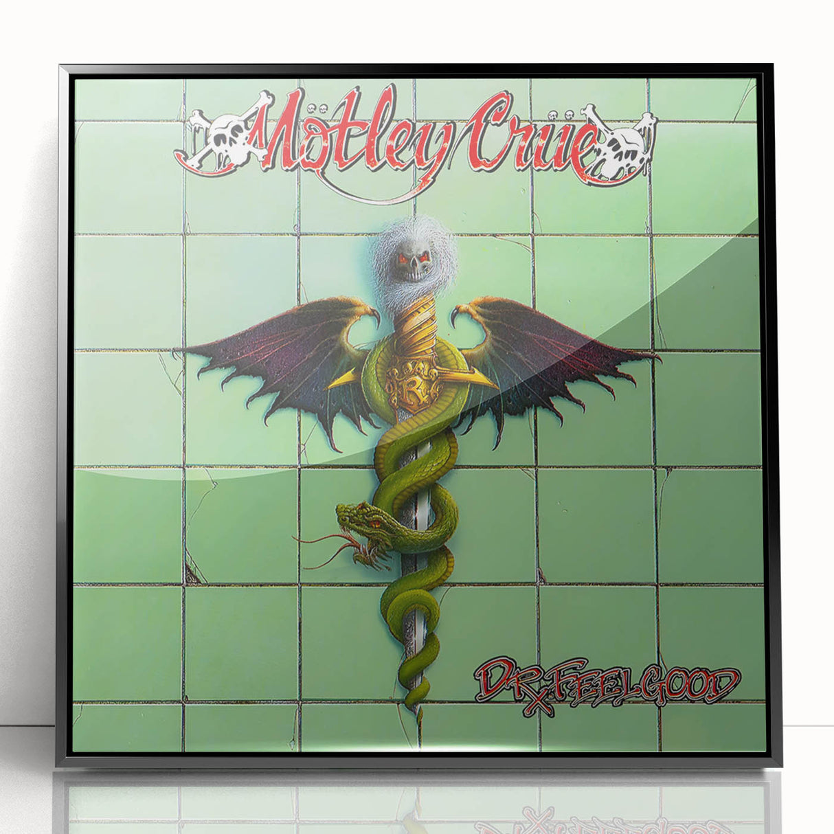 Mötley Crüe Dr. Feelgood Retro Wall Art – Vintage Canvas Print