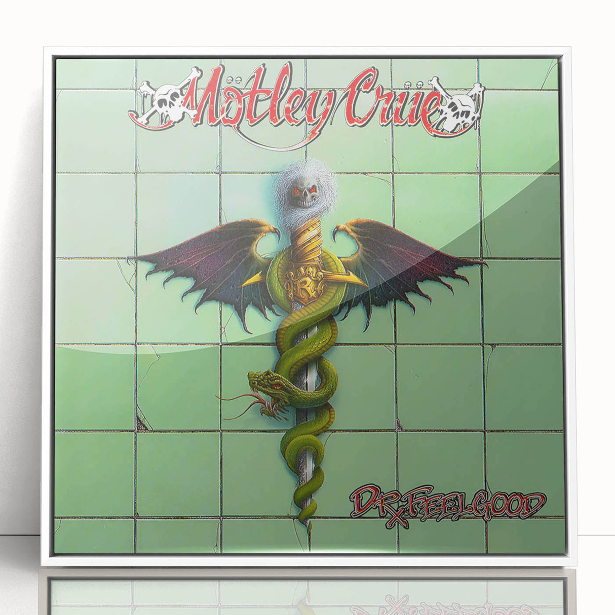 Mötley Crüe Dr. Feelgood Retro Wall Art – Vintage Canvas Print