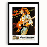 Vintage Bob Marley & The Wailers 1980 Concert Poster - Retro Music Art