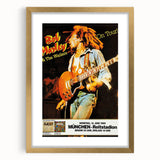 Vintage Bob Marley & The Wailers 1980 Concert Poster - Retro Music Art