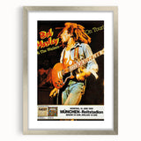 Vintage Bob Marley & The Wailers 1980 Concert Poster - Retro Music Art