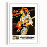Vintage Bob Marley & The Wailers 1980 Concert Poster - Retro Music Art