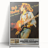 Vintage Bob Marley & The Wailers 1980 Concert Poster - Retro Music Art