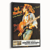 Vintage Bob Marley & The Wailers 1980 Concert Poster - Retro Music Art