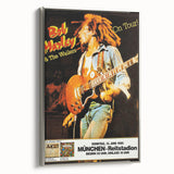 Vintage Bob Marley & The Wailers 1980 Concert Poster - Retro Music Art