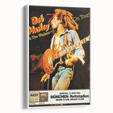 Vintage Bob Marley & The Wailers 1980 Concert Poster - Retro Music Art