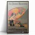 Vintage Indiana Dunes Beaches Poster | Retro South Shore Line Art