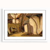 Rustic Realism Village Scene | Village Yard by Zolo Palugyay Print