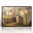 Rustic Realism Village Scene | Village Yard by Zolo Palugyay Print