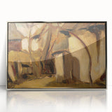 Rustic Realism Village Scene | Village Yard by Zolo Palugyay Print