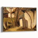 Rustic Realism Village Scene | Village Yard by Zolo Palugyay Print