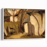 Rustic Realism Village Scene | Village Yard by Zolo Palugyay Print
